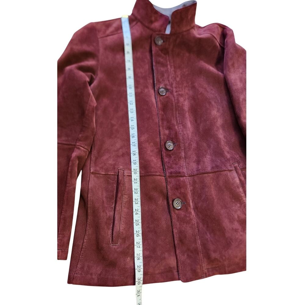 Emiliano Zapata Suede Leather Deep Burgundy Red Jacket Men Size Medium NWOT - Picture 13 of 16